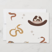 Invitation Mon premier Rodeo Cowboy 1er anniversaire (Dos)