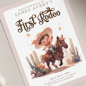 Invitation Mon premier Rodeo Wild West Cowboy Anniversaire