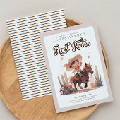 Invitation Mon premier Rodeo Wild West Cowboy Anniversaire