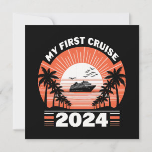 Invitation Mon premier voyage en mer 2024