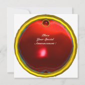 Invitation MON rouge rubis blanc (Dos)