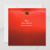 Invitation MON rouge rubis blanc (Dos)