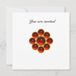 Invitation MON rubis rouge blanc