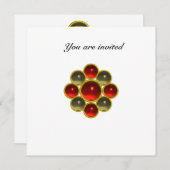 Invitation MON ruby agate blanc (Devant / Derrière)