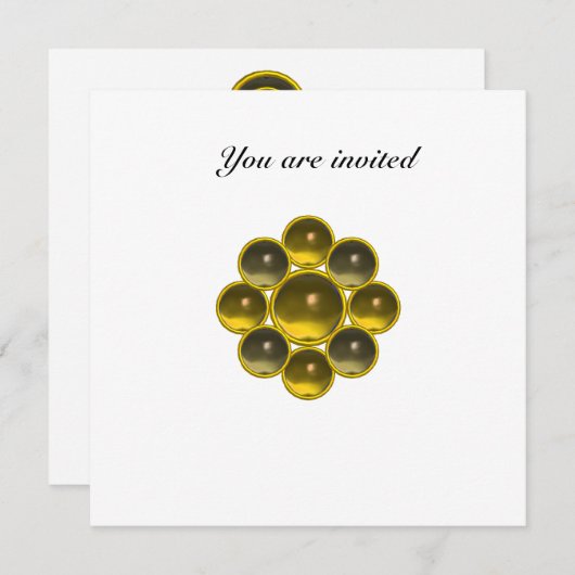 Invitation MON topaze agate blanc (Devant / Derrière)