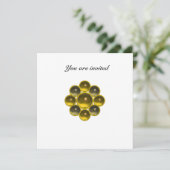 Invitation MON topaze agate blanc (Debout devant)