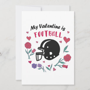 Invitation Mon Valentin est le Football