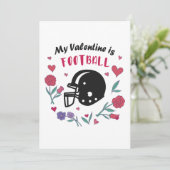 Invitation Mon Valentin est le Football (Debout devant)