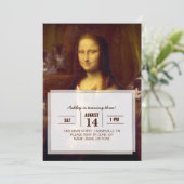 Invitation Mona Lisa (Debout devant)