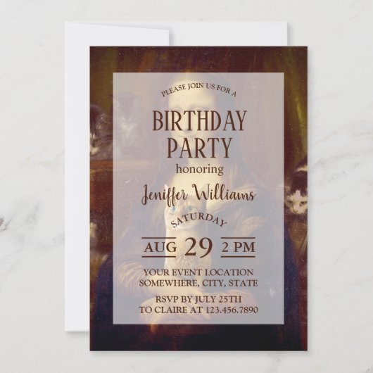 Invitation Mona Lisa (Devant)