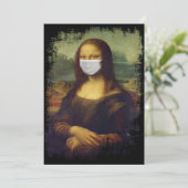 Invitation Mona Lisa Avec Masque (Debout devant)