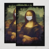 Invitation Mona Lisa Avec Masque (Devant / Derrière)