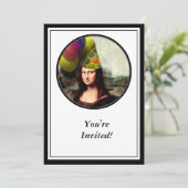 Invitation Mona Lisa Casquette de la fête de port (Debout devant)