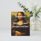 Invitation Mona Lisa de Leonardo da Vinci (Debout devant)