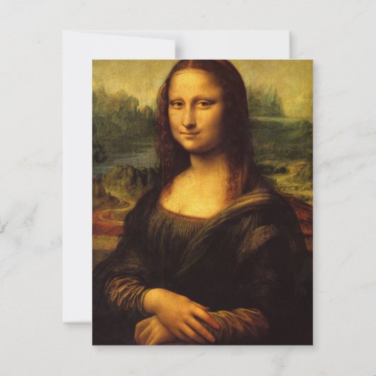 Invitation Mona Lisa de Leonardo da Vinci (Dos)