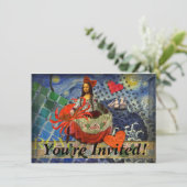Invitation Mona Lisa Fun Zodiaque Fantaisiste (Debout devant)