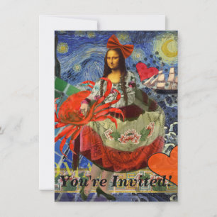 Invitation Mona Lisa Fun Zodiaque Fantaisiste 