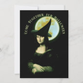 Invitation Mona Lisa Halloween Witch (Devant)