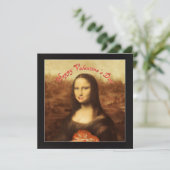 Invitation Mona Lisa Saint Valentin (Debout devant)