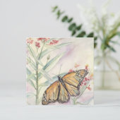 Invitation Monarque et Milkweed (Debout devant)