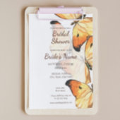 Invitation Monarque Papillon Orange Douche nuptiale Invitatio