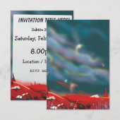 Invitation Monde extraterrestre (Devant / Derrière)