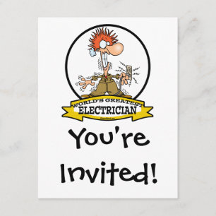 INVITATION MONDE LE PLUS GRAND CARTOON ÉLECTRIQUE HOMME