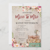 Invitation Mondiale Voyage Bridal Shower (Devant)