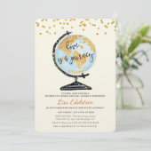 Invitation Mondiale Voyage Bridal Shower (Debout devant)