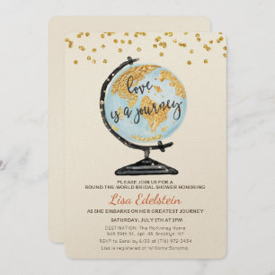 Invitation Mondiale Voyage Bridal Shower