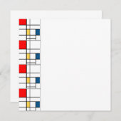 Invitation Mondrian (Devant / Derrière)