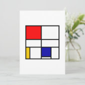 Invitation Mondrian 3 (Debout devant)