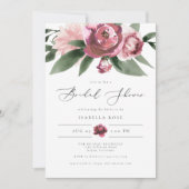 Invitation MONET - Dusty Blush Floral Garden Fête des mariées (Devant)