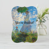 Invitation Monet Femme Parasol Impressionnisme (Debout devant)