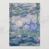 Invitation Monet Floral Arch Elegant Wedding Water Lilies (Dos)