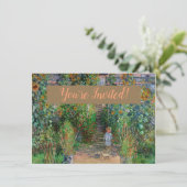 Invitation Monet Garden Vetheuil Impressionim Peinture (Debout devant)
