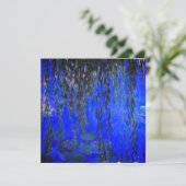 Invitation Monet Lys d'eau et Branches de saules de pleurs (Debout devant)