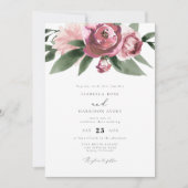 Invitation Monet - Mauve Blush Jardin Floral Mariage (Devant)