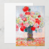 Invitation Monet Peonies (Devant / Derrière)