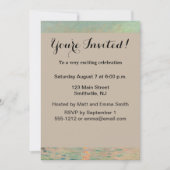 Invitation Monet Sunset Seine Beaux-Art Impressionnisme (Devant)