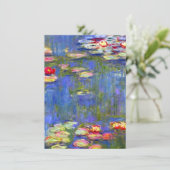 Invitation Monet Water Lilies (Debout devant)
