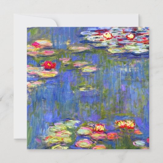 Invitation Monet Water Lilies  (Devant)