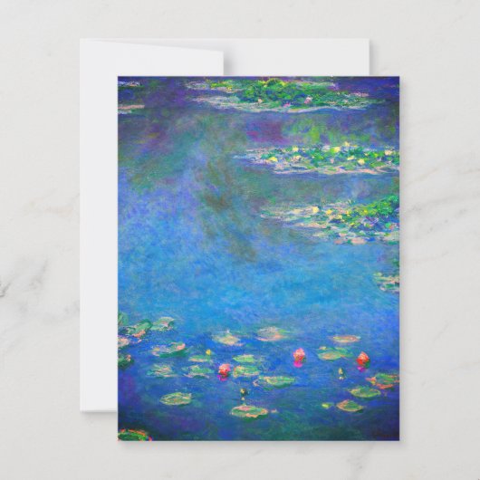 Invitation Monet Water Lilies 1906 (Devant)