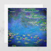 Invitation Monet Water Lilies 1906 (Devant / Derrière)