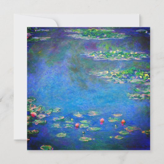 Invitation Monet Water Lilies 1906 (Devant)