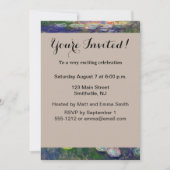 Invitation Monet Water Lilies Chef-d'oeuvre Peinture (Devant)