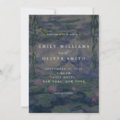 Invitation Monet Water Lilies Wedding (Devant)