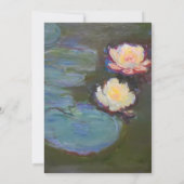 Invitation Monet Water Lys Pond Nénuphars Peinture (Dos)