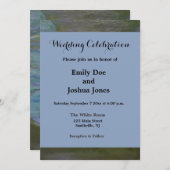 Invitation Monet Water Lys Pond Nénuphars Peinture (Devant / Derrière)