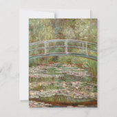 Invitation Monet's "Bridge Over a Pond of Water Lilies" 1899 (Devant)